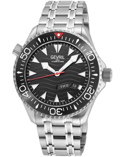 Gevril Hudson Yards Swiss Automatic Watch - Metallic