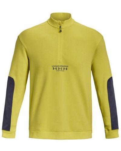 Under Armour Ua Storm Run Trail Half Zip Sweatshirt - Yellow