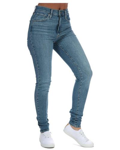 Levi's Levi's S Mile High Super Skinny Jeans in Pink | Lyst UK