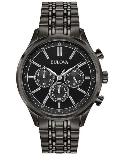 Bulova Exclusives & Specials Watch 98A217 Stainless Steel (Archived) - Black