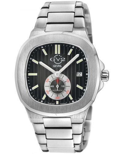 Gv2 Potente/ Dial Stainless Steel Swiss Automatic Eta 2895 Watch - Grey