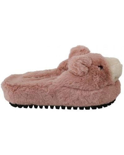 Dolce & Gabbana Bear House Slippers Sandals Shoes - Brown