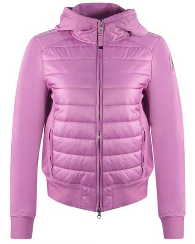 Parajumpers Caelie African Violet Hooded Padded Jacket - Roze