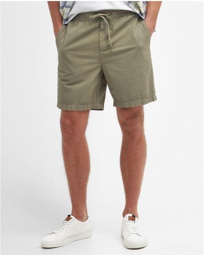 Barbour Melbury Seersucker Shorts - Green