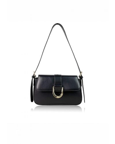 Where's That From 'Aloe' Shoulder Bag With Buckle Detail - Black