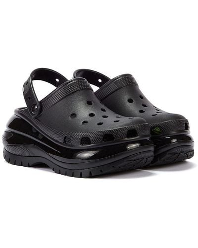 Crocs™ Classic Mega Crush Clog Sandals - Black