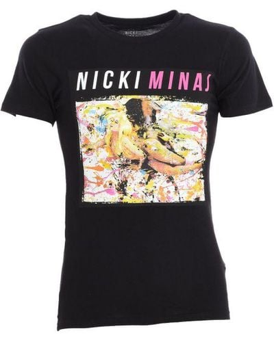 ELEVEN PARIS Nicki Short Sleeve Round Neck T-Shirt 13S1Lt076 - Black