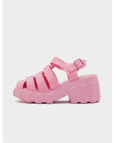 Melissa 's Megan Chunky Sandals In Pink - Roze
