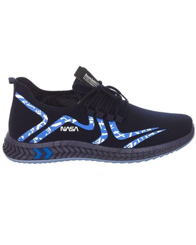 NASA High-Top Lace-Up Style Sports Shoes Csk2075 - Blue