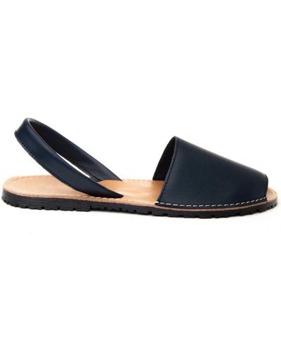Purapiel Flat Sandal - Blue