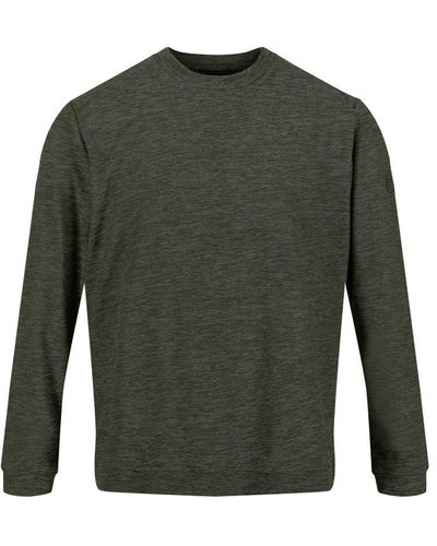 Regatta Leith Lichtgewicht Sweatshirt (donker Kaki/marmozijn) - Groen