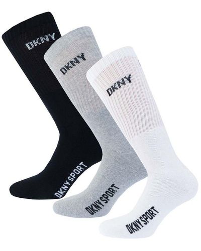 DKNY Radde 3 Pack Sport Socks - Black