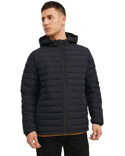 Jack & Jones | Pufferjack Met Capuchon En Lange Mouwen Voor - Blauw