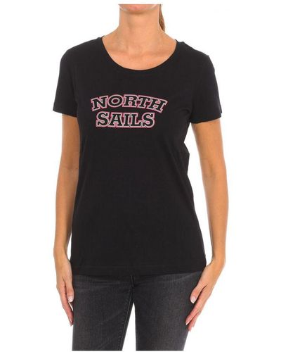 North Sails Womenss Short Sleeve T-Shirt 9024320 - Black
