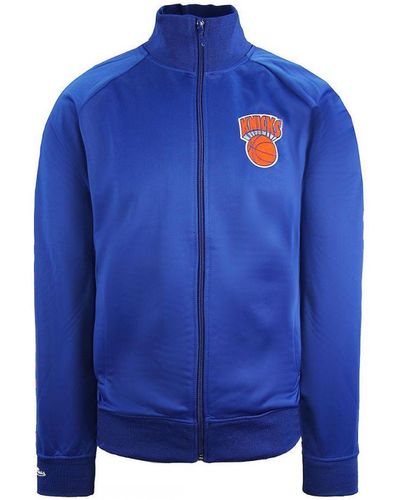 Mitchell & Ness New York Knicks Track Jacket - Blue