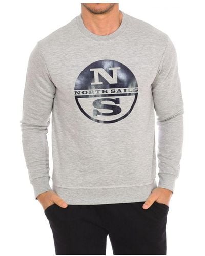 North Sails Long-sleeved Crew-neck Sweatshirt 9024130 Men - Grey