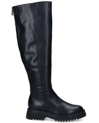 Carvela Kurt Geiger Leather Strong Knee High Boots - Black