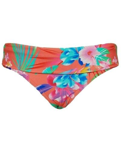 Figleaves Bora Fold Bikini Bottom Nylon - Blue