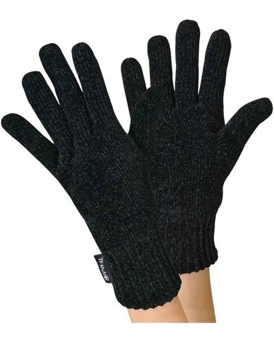 THMO Outdoor Thermal Winter Chenille 3M Thinsulate Gloves - Black