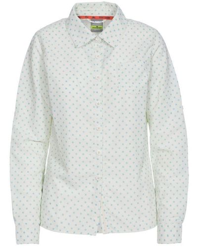 Trespass Dames / Dames Citrien Lange Mouwen Shirt (salie Groen) - Wit