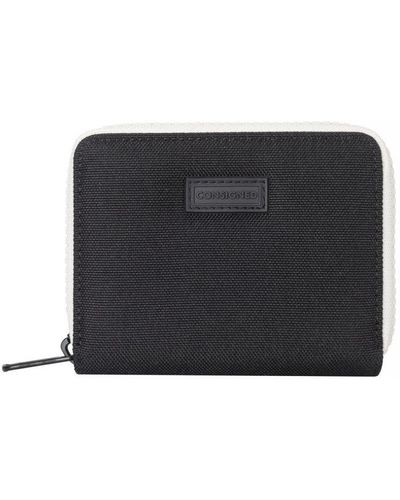 Consigned Selus Chunky Zip Round Wallet - Black