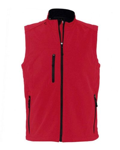 Sol's Rallye Soft Shell Bodywarmer Jacket () - Red