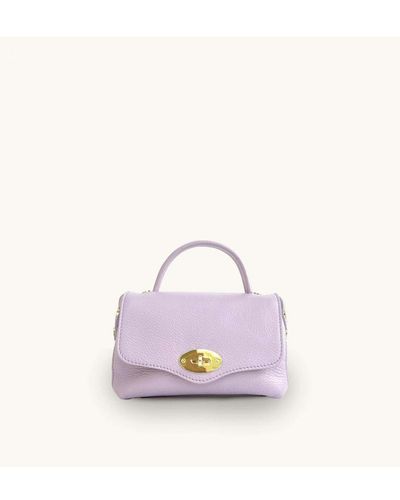 Apatchy London The Rachel Lilac Leather Bag - Pink