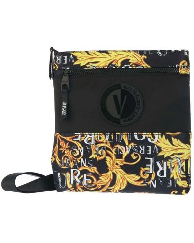 Versace Jeans Couture Accessories Couture Gold Logo Crossbody Bag - Green