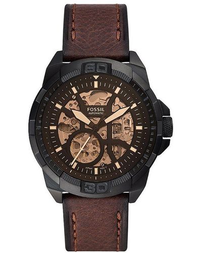 Fossil Bronson Watch Me3219 Leather - Brown