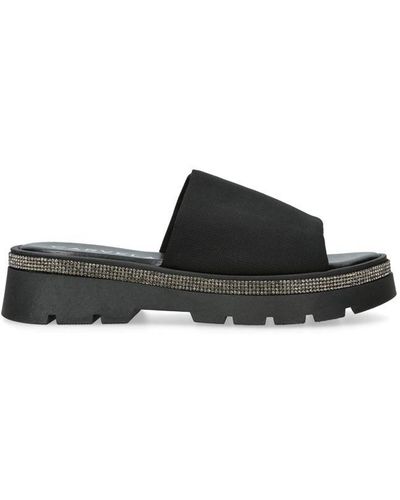 Carvela Kurt Geiger billions 2 Fabric Sandals in Black Lyst UK