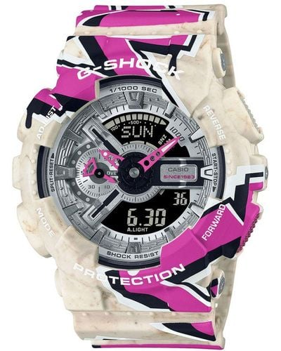 G-Shock G-shock Street Spirit Multicolour Watch Ga-110ss-1aer - Pink