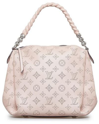 Louis Vuitton Vintage Monogram Mahina Babylone Chain Bb Pink Calf Leather