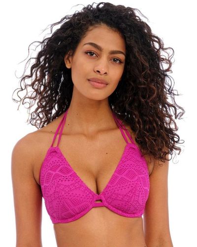 Freya 3971 Sundance Underwired Halter Bikini Top - Pink