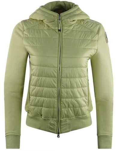 Parajumpers Caelie Tisane Green Hooded Padded Jacket - Groen