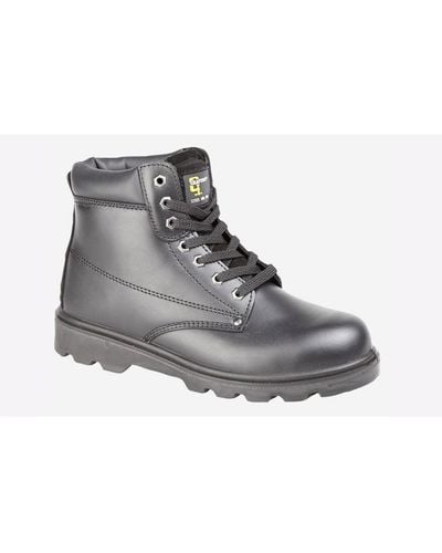 Grafters Globe Padded Safety Leather - Grey