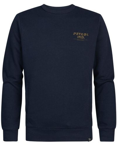 Petrol Industries Logo Sweater Tomah - Blauw