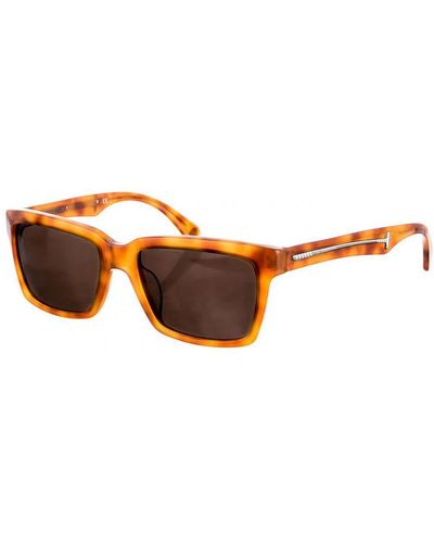 La Martina Acetate Sunglasses With Rectangular Shape Lm52402 - Brown