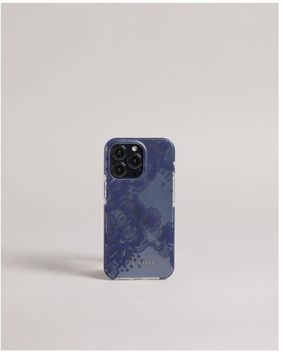 Ted Baker Peiton Retro Swirl Iphone 13 Pro Antishock Case - Blue