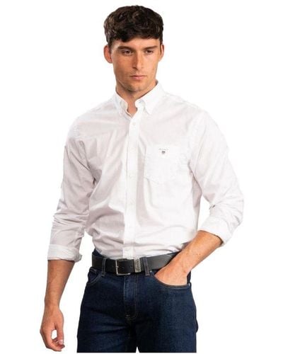 GANT Overhemd Met Normale Pasvorm | Het Oxford-shirt - Wit