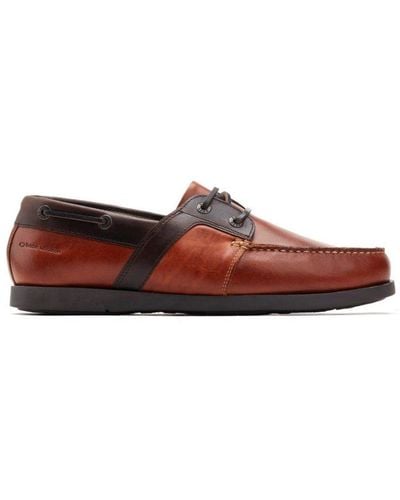Base London Cabin Waxy Shoes Leather - Red