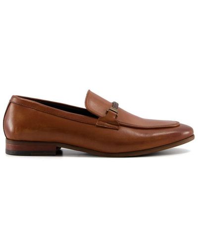 Dune Sheldon Plaited Snaffle Shoes Leather - Brown
