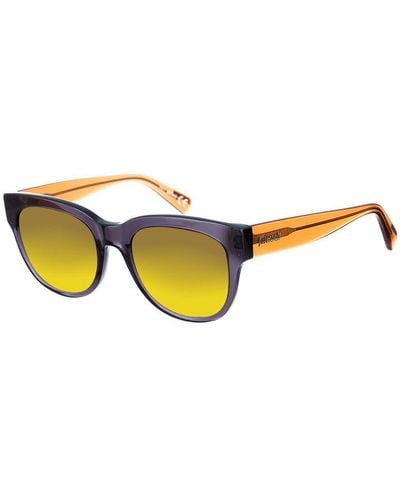 Just Cavalli Jc759S Oval-Shaped Acetate Sunglasses - Yellow