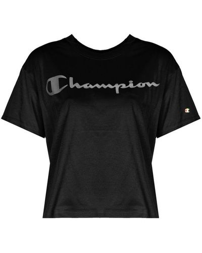 Champion T-shirt Vrouw Zwart