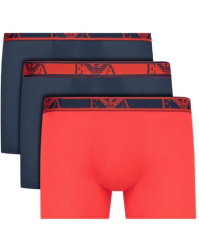 Emporio Armani Pack X3 Long Unlimited Logo - Rood