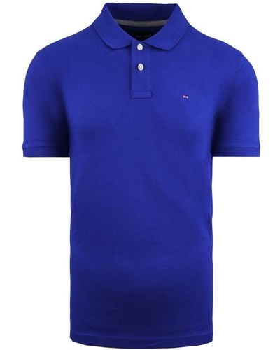 Eden Park Paris Cotton Polo Shirt - Blue