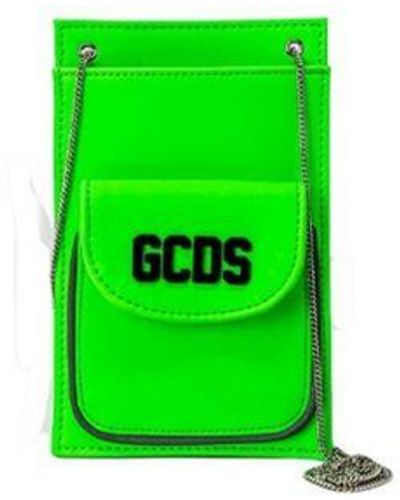 Gcds Printed Shoulder Bag With Zip Fastening - Green