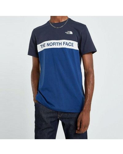 The North Face Geweven Colour Block T-shirt Blauw
