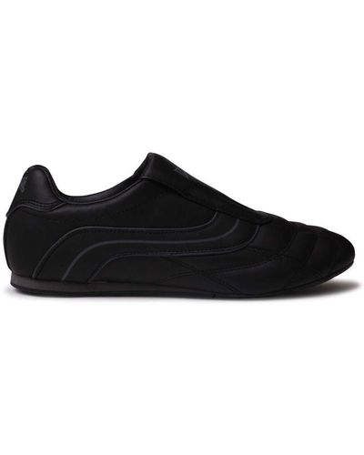 Lonsdale London Lace Up Running Trainers Leather - Black