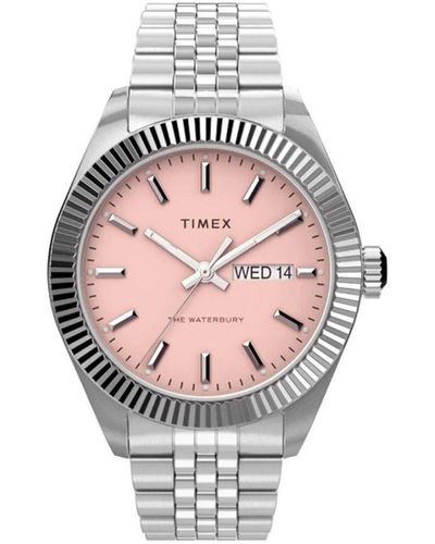 Timex Waterbury Legacy 's Silver Watch Tw2v17800 Stainless Steel - Grey