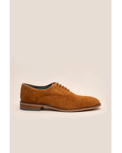 Oswin Hyde William Suede Oxford Brogue - Brown
